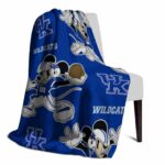 customized kentucky wildcats mickey blue blanket best selling