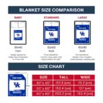 customized kentucky wildcats paint strokes blue white blanket trendy