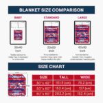 customized la tech floral stripes blue white blanket best selling