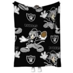 customized las vegas raiders mickey black blanket best selling