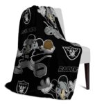 customized las vegas raiders mickey black blanket best selling
