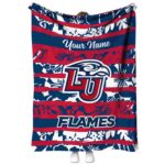 customized liberty flames floral stripes red white blanket best selling