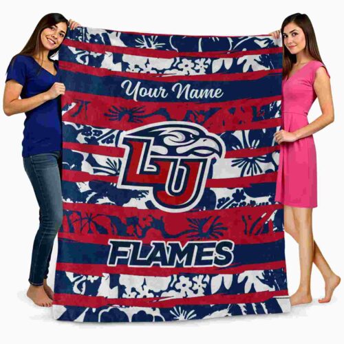customized liberty flames floral stripes red white blanket fashion forward