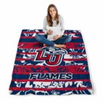 customized liberty flames floral stripes red white blanket best selling