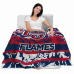 customized liberty flames floral stripes red white blanket best selling