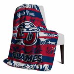 customized liberty flames floral stripes red white blanket best selling