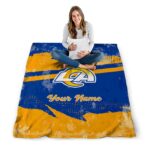 customized los angeles rams grunge streaks blue blanket high quality