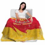 customized maryland terrapins grunge streaks red blanket latest model