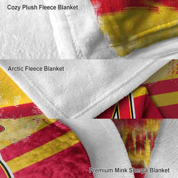 customized maryland terrapins grunge streaks red blanket premium grade