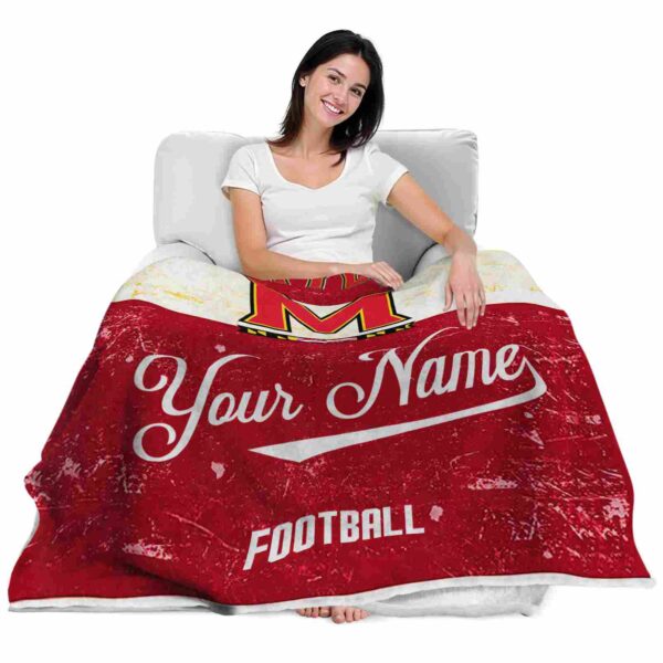 customized maryland terrapins grunge texture red white blanket latest model