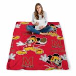 customized maryland terrapins mickey red blanket high quality