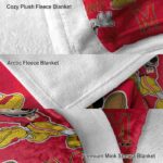 customized maryland terrapins mickey red blanket premium grade