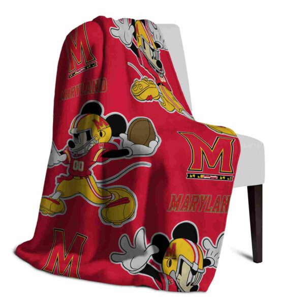 customized maryland terrapins mickey red blanket top rated