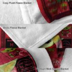 customized miami redhawks baby yoda red blanket best selling