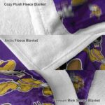 customized minnesota vikings mickey purple blanket best selling