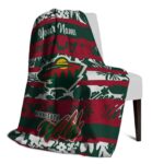 customized minnesota wild floral stripes red white blanket best selling