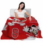 customized nc state wolfpack mickey red blanket latest model