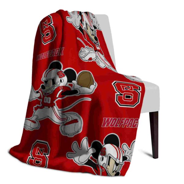 customized nc state wolfpack mickey red blanket top rated