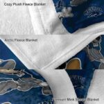 customized nevada wolf pack mickey blue blanket premium grade