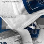 customized nevada wolf pack paint strokes blue white blanket best selling