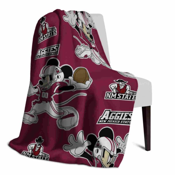 customized new mexico state aggies mickey crimson blanket top rated