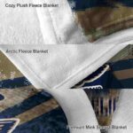 customized new orleans pelicans grunge streaks navy blanket best selling