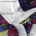 customized new york giants baby yoda blue blanket premium grade