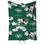 customized new york jets mickey green blanket best selling