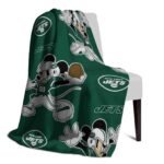 customized new york jets mickey green blanket best selling