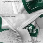 customized new york jets paint strokes green white blanket best selling