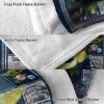 customized new york yankees baby yoda navy blanket premium grade