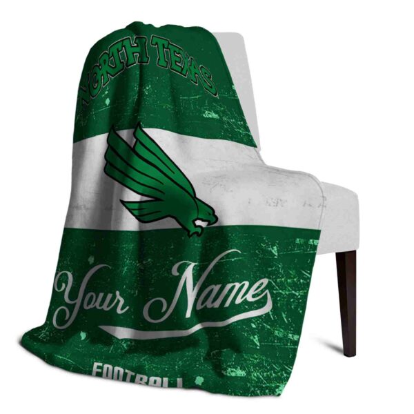 customized north texas mean green grunge texture green white blanket top rated