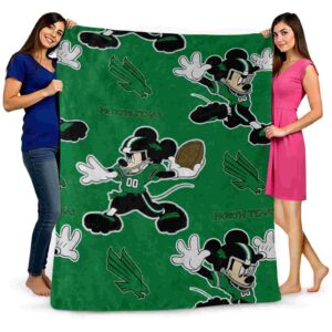 customized north texas mean green mickey green blanket fashion forward