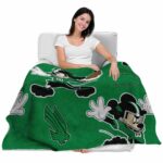 customized north texas mean green mickey green blanket best selling