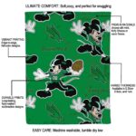 customized north texas mean green mickey green blanket best selling