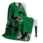 customized north texas mean green mickey green blanket best selling