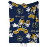 customized notre dame fighting irish mickey navy blanket best selling