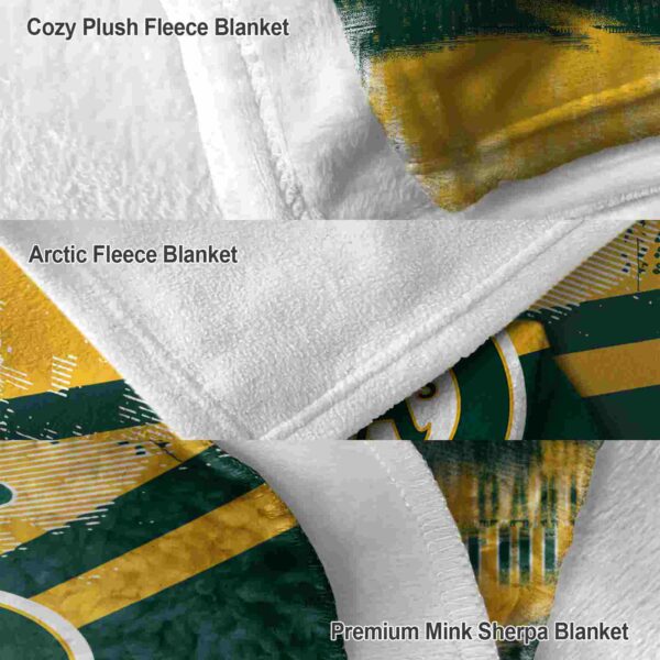 customized oakland athletics grunge streaks green blanket premium grade