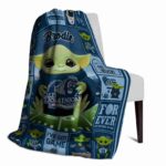 customized old dominion monarchs baby yoda blue blanket top rated