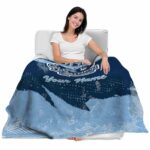 customized old dominion monarchs grunge streaks blue blanket best selling