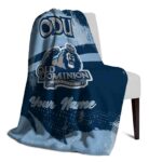 customized old dominion monarchs grunge streaks blue blanket best selling