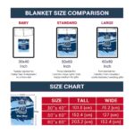 customized old dominion monarchs grunge streaks blue blanket best selling