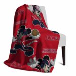 customized ole miss rebels mickey red blanket best selling