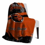 customized oregon state beavers grunge streaks orange blanket best selling