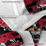 customized ottawa senators floral stripes red white blanket best selling