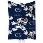 customized penn state nittany lions mickey blue blanket best selling