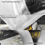 customized pittsburgh pirates grunge texture black white blanket premium grade