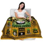 customized pittsburgh steelers baby yoda gold blanket latest model