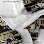 customized purdue boilermakers floral stripes gold white blanket best selling