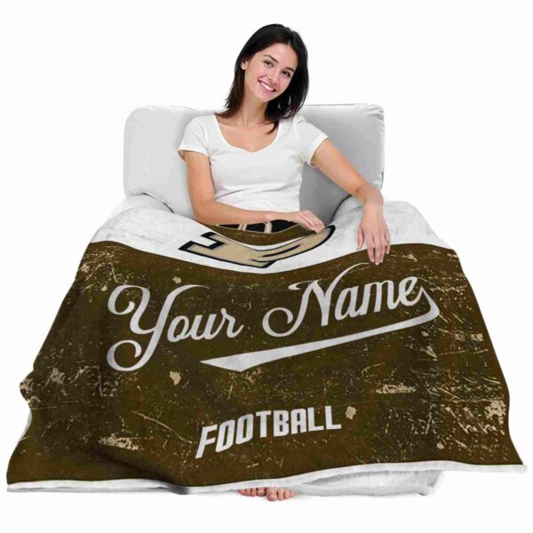 customized purdue boilermakers grunge texture gold white blanket latest model